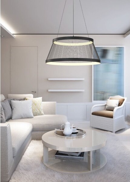 Zuma Line MD3328-2M-3BT - LED Димируем полилей BALL LED/53W/230V 2700-6000K черен + д.у