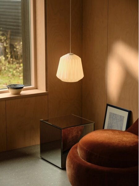 Nordlux - Полилей на кабел ELBIE 1xE27/15W/230V Ø 24 cm бял