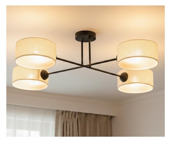 Brilagi - Монтиран таванен полилей VIRGO 4xE14/40W/230V крем/черно