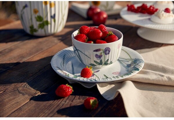 Бяла десертна порцеланова чиния ø 22 cm Hammershøi Summer – Kähler Design
