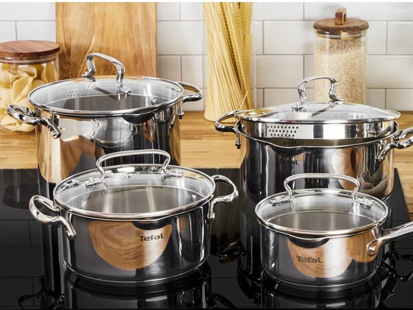 Комплект съдове 10 бр. от неръждаема стомана DUETTO+ G719SA55 – Tefal