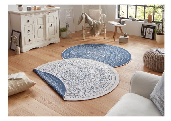 Син килим за открито, ø 140 cm Porto - NORTHRUGS