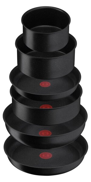 Алуминиев комплект съдове 7 бр. INGENIO Black stone L3998702 – Tefal