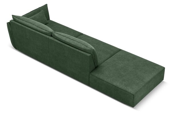 Тъмнозелен шезлонг (десен ъгъл) Vanda – Mazzini Sofas
