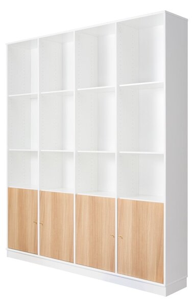 Бял шкаф за книги от дъб 176x199 cm Mistral - Hammel Furniture