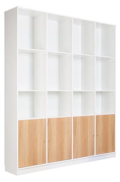 Бял шкаф за книги от дъб 176x199 cm Mistral - Hammel Furniture