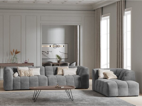 Диван от сиво кадифе , 280 см Vesta - Windsor & Co Sofas