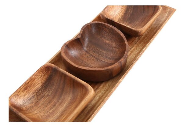 Купи за сервиране с поднос 4 бр Kora - Premier Housewares