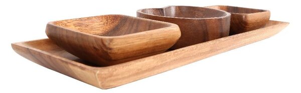 Купи за сервиране с поднос 4 бр Kora - Premier Housewares