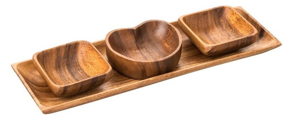 Купи за сервиране с поднос 4 бр Kora - Premier Housewares
