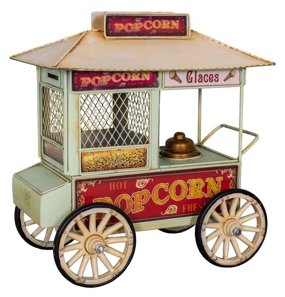 Метална малка декорация Popcorn Cart - Antic Line