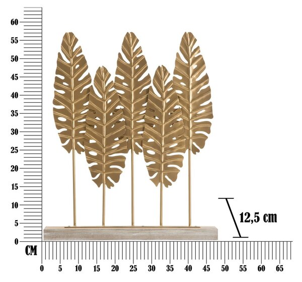 Декоративна фигурка в златно Long Leaf - Mauro Ferretti