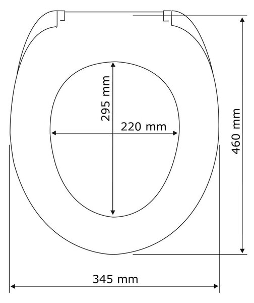 Бяла тоалетна седалка с лесно затваряне , 47 x 35,5 cm Calla - Wenko