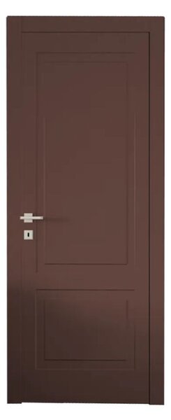 Интериорна врата с каса EKASA KUADRA 80x210х12 см, Панти, Магнитна Брава, Дясна, Дърво, Два цвята Tortora/Cacao