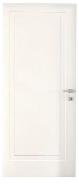 Интериорна врата с каса EKASA LIGHT 80×210×12 см – Дясна, Магнитна брава, Двуцветна Laguna Blue/Bianco