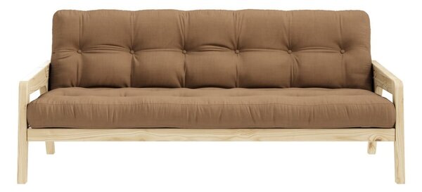 Кафяв разтегателен диван 204 cm Grab - Karup Design