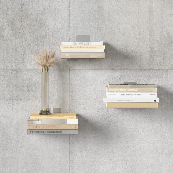 Метални рафтове в сребрист цвят в комплект от 3 части 14 cm Conceal - Umbra