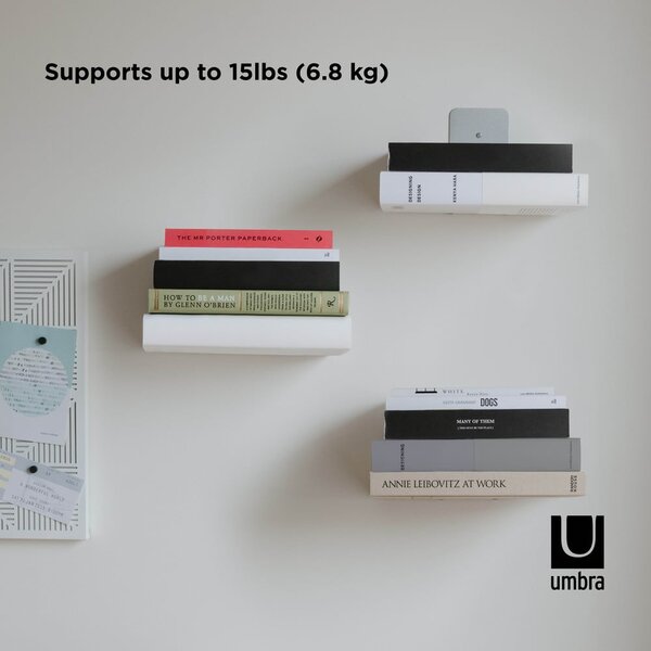 Метални рафтове в сребрист цвят в комплект от 3 части 14 cm Conceal - Umbra