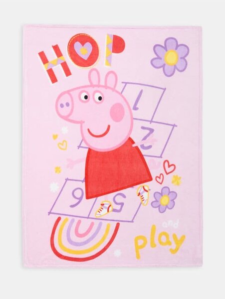 Sinsay - Одеяло Peppa Pig - пастелнорозово