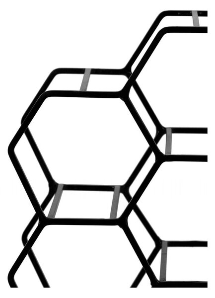 Черна метална стойка за вино за 12 бутилки Salbris - Light & Living