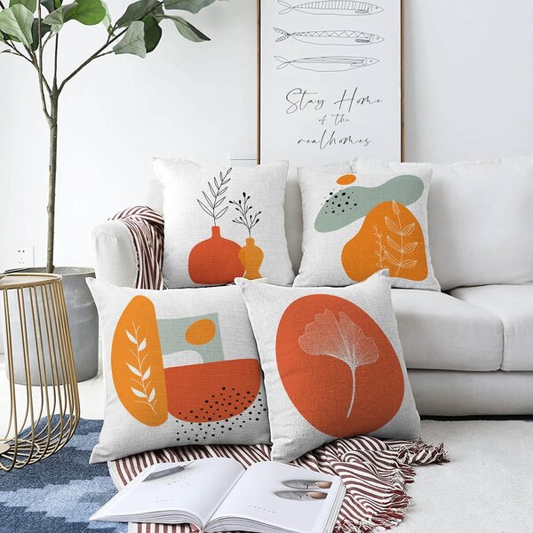 Комплект от 4 калъфки за възглавници Glam, 55 x 55 cm - Minimalist Cushion Covers