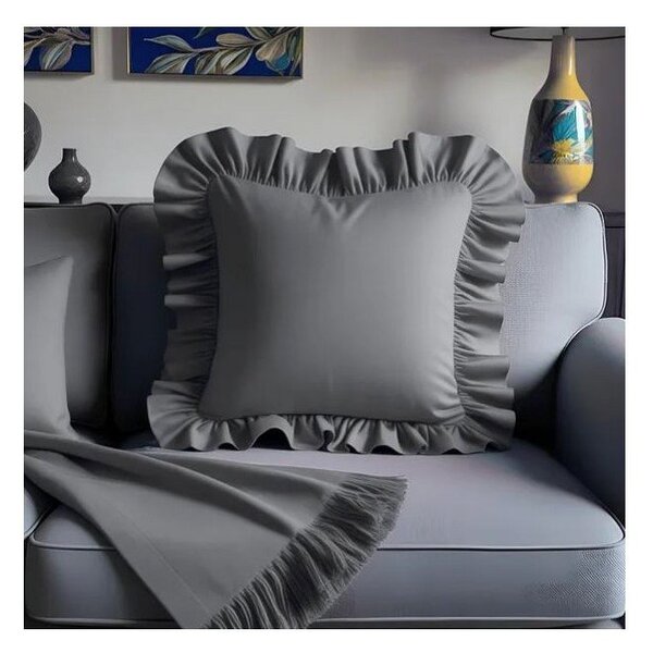 Калъфка за възглавница със смес от памук 40x40 cm Ruffled – Mila Home
