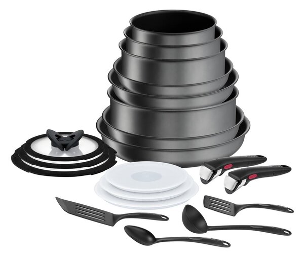 Комплект алуминиеви съдове за готвене 20 бр. Ingenio Daily Chef On - Tefal