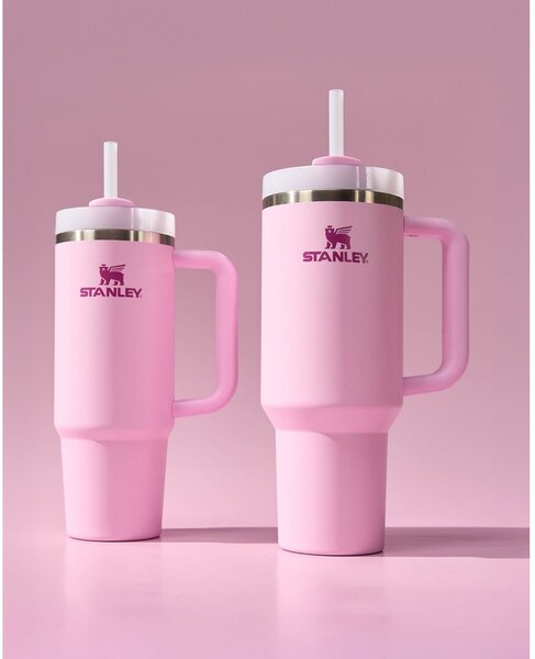 Розов термос със сламка от неръждаема стомана 1,18 l Quencher H2.0 FlowState Tumbler Cherry Blossom – Stanley