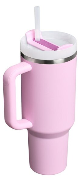 Розов термос със сламка от неръждаема стомана 1,18 l Quencher H2.0 FlowState Tumbler Cherry Blossom – Stanley