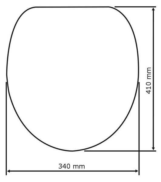 Седалка за тоалетна 37 x 42,5 cm Bamboo – Wenko