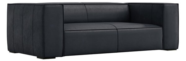 Тъмносин кожен диван 212 cm Madame – Windsor & Co Sofas