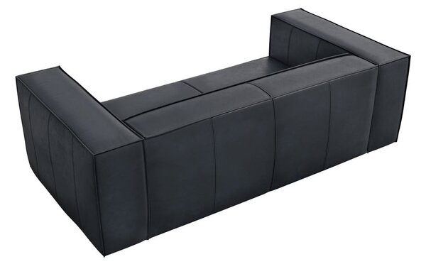 Тъмносин кожен диван 212 cm Madame – Windsor & Co Sofas