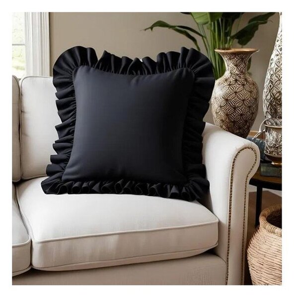 Калъфка за възглавница със смес от памук 40x40 cm Ruffled – Mila Home