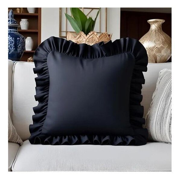 Калъфка за възглавница със смес от памук 40x40 cm Ruffled – Mila Home