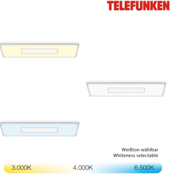 LED RGBW димируем панел LED/20W/230V, сребрист + дистанционно управление