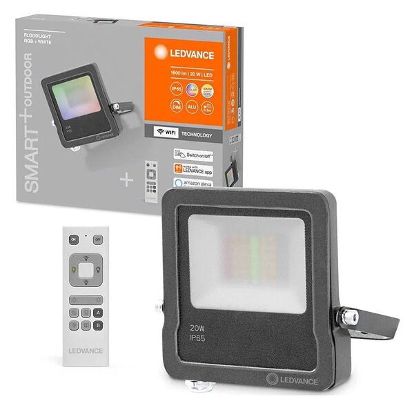 Ledvance - LED RGBW прожектор FLOODLIGHT LED/20W/230V 3000K IP65 Wi-Fi + дистанционно управление