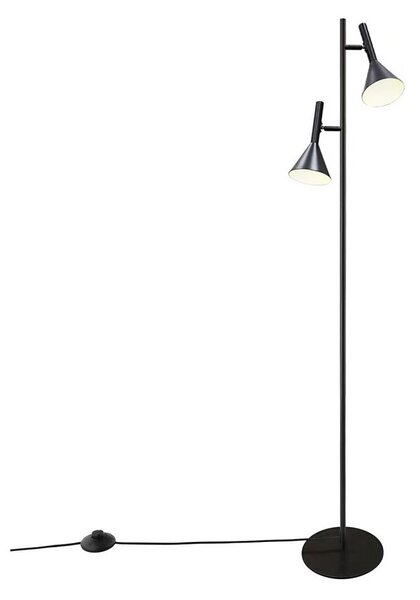 Nordlux - Подова лампа KELVIS 2xGU10/12W/230V черна