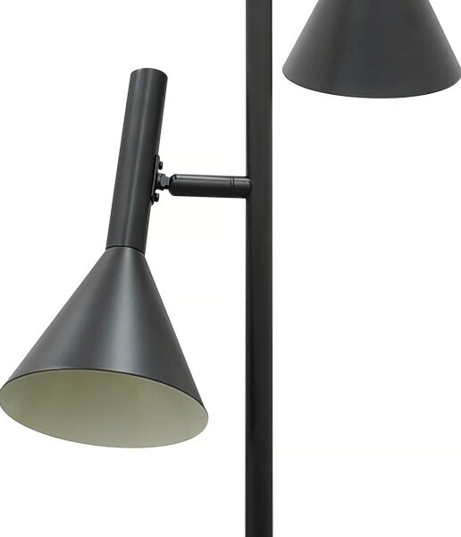 Nordlux - Подова лампа KELVIS 2xGU10/12W/230V черна