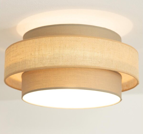 Brilagi - Таванно осветително тяло RESNA 1xE27/60W/230V Ø 40 см кафяво/бежово