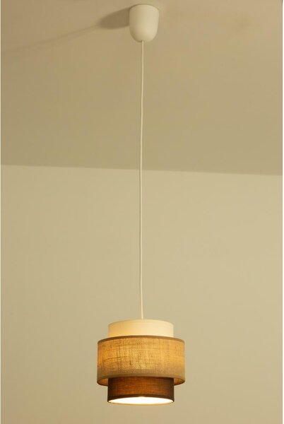 Brilagi - Полилей на кабел RESNA 1xE27/60W/230V Ø 20 см бежово/черно