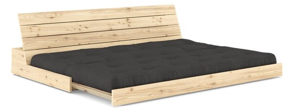 Тъмносив разтегателен диван 196 cm Base – Karup Design