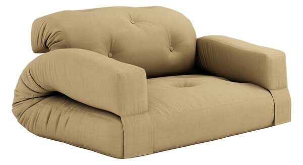 Жълт разтегателен диван 140 cm Hippo - Karup Design