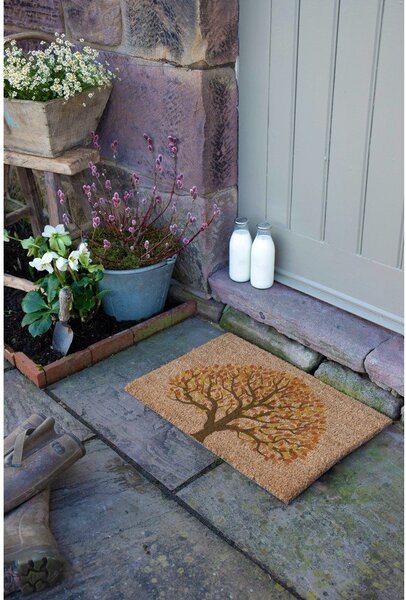 Изтривалка от кокосови влакна 40x60 cm Autumnal Tree of Life – Artsy Doormats