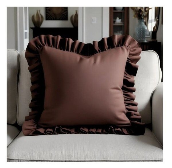 Калъфка за възглавница със смес от памук 40x40 cm Ruffled – Mila Home