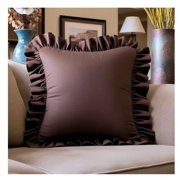Калъфка за възглавница със смес от памук 40x40 cm Ruffled – Mila Home