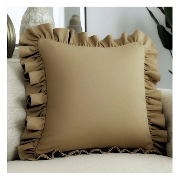 Калъфка за възглавница със смес от памук 40x40 cm Ruffled – Mila Home