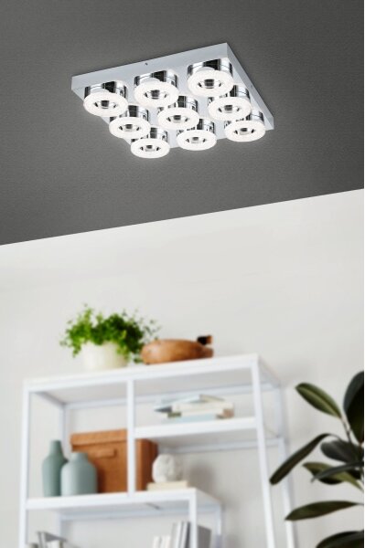 Eglo 95665 - LED таванно осветително тяло FRADELO 9xLED/4W/230V