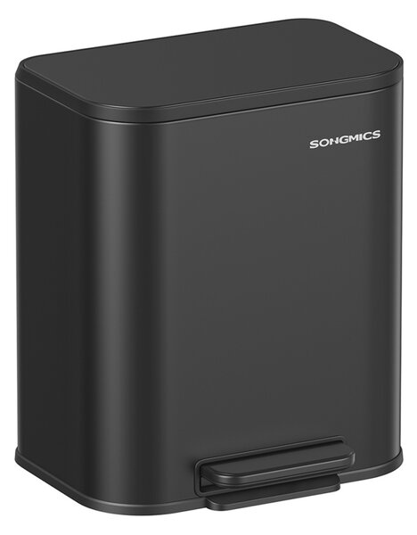 Кош за боклук Songmics черен 36.6x30x42.5 см