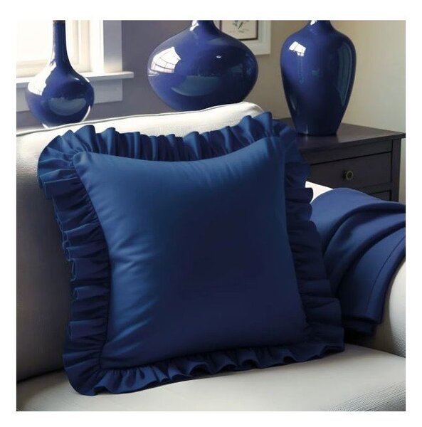 Калъфка за възглавница със смес от памук 40x40 cm Ruffled – Mila Home