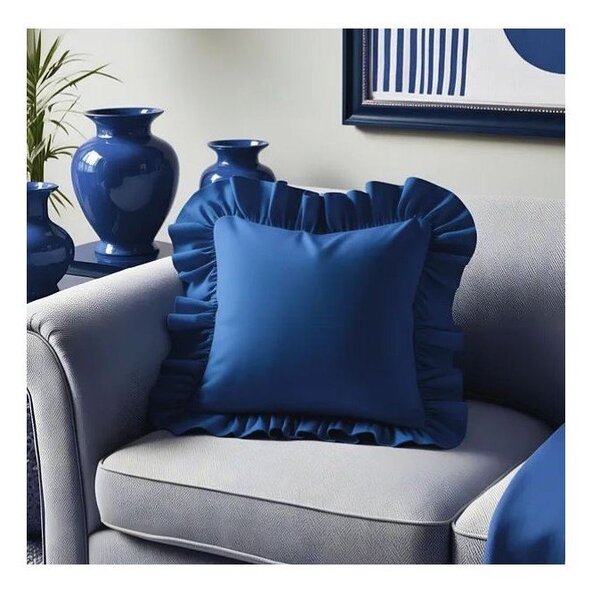 Калъфка за възглавница със смес от памук 40x40 cm Ruffled – Mila Home